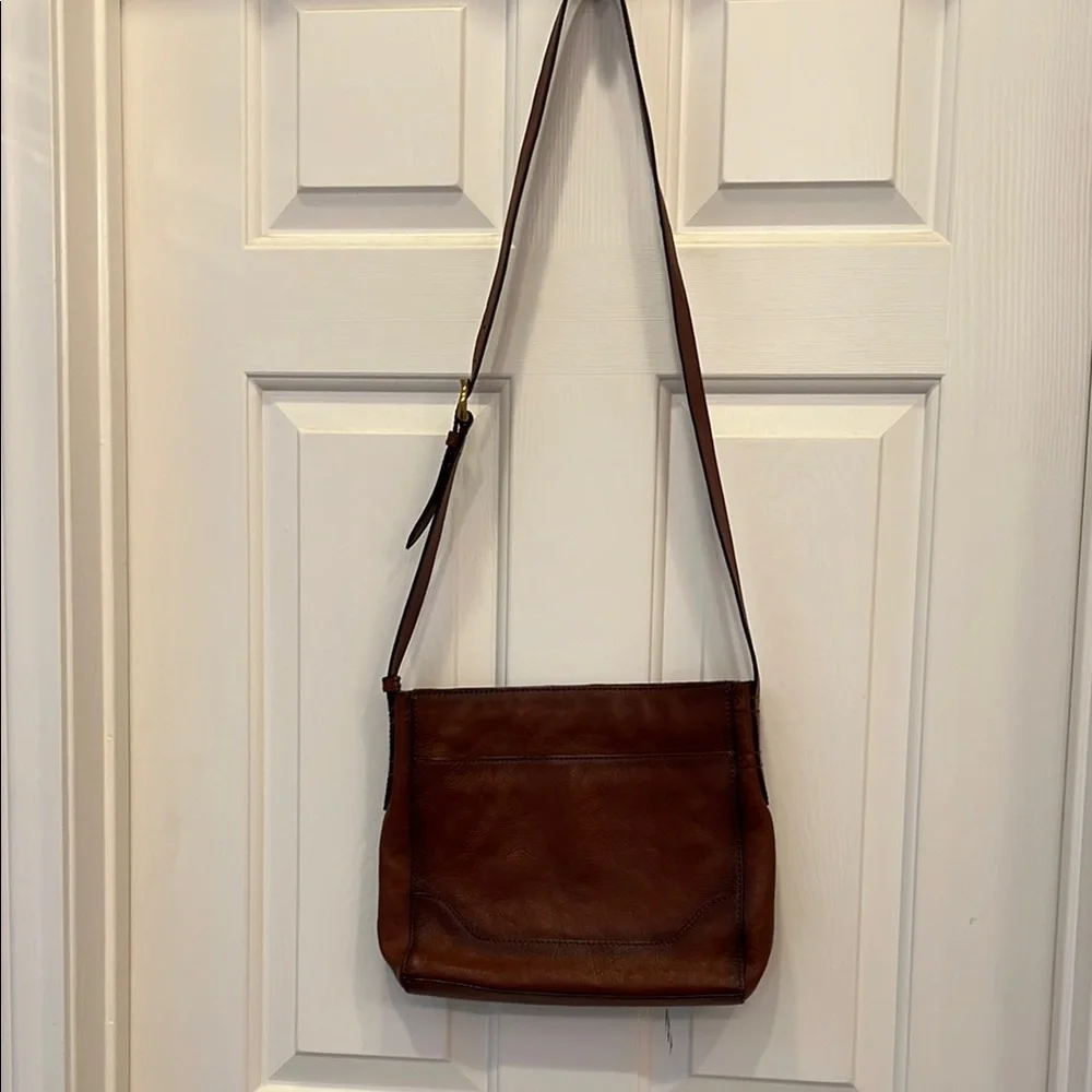 Brown Leather Shoulder Bag